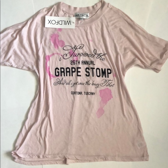 Wildfox Grape stomp Shirt! NWT! - Picture 4 of 7